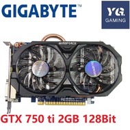 GIGABYTE 750 ti 2GB GDDR5 Video para sa nVIDIA Geforce GTX 750Ti 2 GB Hdmi Dvi Ginamit ng VGA Cards