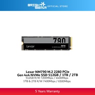 LEXAR NM790 M.2 2280 PCIe Gen4×4 NVMe SSD - 512GB / 1TB / 2TB