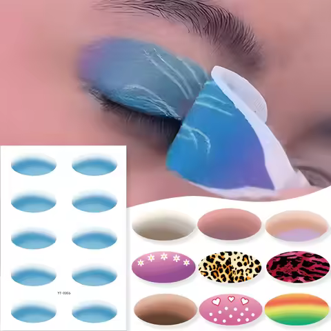 5 Pairs Eye Shadow Stickers Temporary Tattoo Eye Makeup Decals Waterproof Self Adhesive Eye Decorati