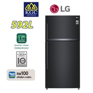 [Free Ship] LG Fridge Top Freezer Inverter Refrigerator (592L) GR-H802HQHM