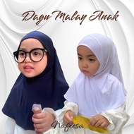 KEPRI - Malay Chin Hijab for Children 0-5 Years Malaysian Jersey Chin Hijab for Children Malay Chin 