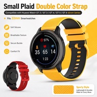 [ New ] Small Plaid Double Color Strap for Huawei Watch 3 /3 Pro / GT 2 Pro / GT2 46mm / GT 3Pro & S