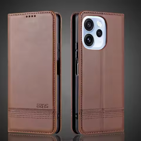 Magnetic Adsorption Leather Fitted Case for OPPO Reno 15 Pro / Reno15 Pro 5G 6.32" Flip Cover Protec