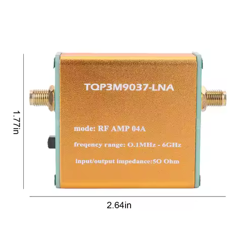 100kHz-6GHz Wideband Signal Amplifier 1.95GHz 20dB High Gain Low Noise LNA Radio Signal Booster for 
