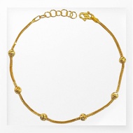 sakuragold✨rantai tangan belut 6 bebola emas 375/9k