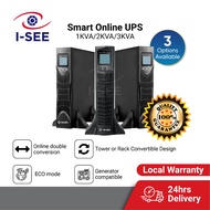 Smart Online UPS 1KVA/2KVA/3KVA Tower/Rack Backup Power Supply For Power Failure Power Cut Protect C