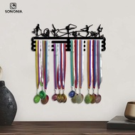 [SONONIA] Wall-Mounted Medal Display Stand, Wall-Mounted Holder for Runner's Medals