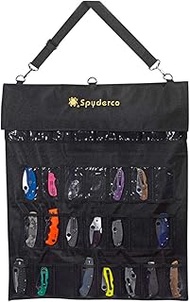 Spyderco Unisex - Adult Large SpyderPac Knife Storage Bag, Black, 20
