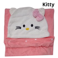 SANDBOX - KP150 SELIMUT BAYI TOPI BONEKA 3D SELIMUT BAYI KARAKTER MURAH