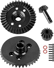 RCHuiWow RC Steel 13-37T Differential Gear Set Upgrades Part for 1/10 Slash Rustler Stampede Telluri