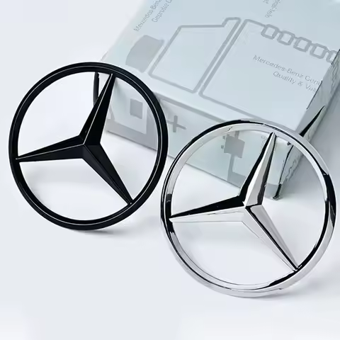 3d ABS Black Rear Trunk Star Logo For Mercedes Benz W203 W204 W205 W212 W213 W176 W177 W222 W223 W11