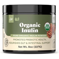 Pure Organic Inulin Powder Fiber Supplement - (Jerusalem Artichoke) Prebiotic Bulk Inulin Fiber Powd