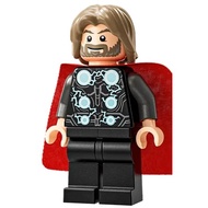 Original Lego Marvel Super Heroes - Thor (Spongy Cape with Single Hole, Dark Tan Tousled Hair) 76313