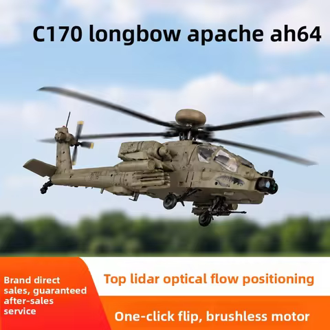 RC ERA Longbow Apache Remote Control Helicopter Model with Optical Flow Positioning AH-64D One-Key R