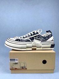 吳建豪 x VESSEL G.O.P Lows 聯名硫化帆布鞋 黑色腰果花 鬆糕鞋底 男女款 35-46碼
