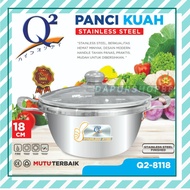 Q2-8118 STOVE POT Q2 8118 STOVE POT/ Q2 8118 STAINLESS STEEL STOVE POT/ Q2-8118 18CM STAINLESS STEEL