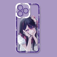 Ai Hoshino Oshi no Ko anime manga square edge iphone case 8plus/x/xs/11/12/pro/max/plus/promax