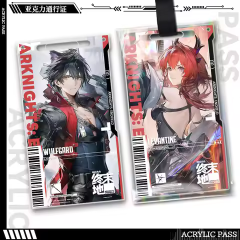 Game Arknights:Endfield Acrylic Pass Check Pendant Keychain Laevatain Wulfgard Ardelia Pogranichnik 