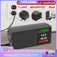 Intelligent Ebike Charger 48V12AH 48V20AH 60V20AH 72V20AH For Battery Lead Acid Battery Charger