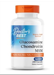 Doctor's Best Glucosamine Chondroitin Msm with OptiMSM 240 Capsules best before 03/2027