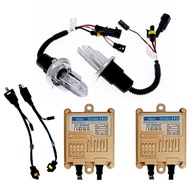 EZ online ชุดไฟหน้ารถยนต์ H4 HID โคมไฟแกว่ง XENON HID ครบชุด ขั้วH4 H-L ค่าสี  6000K 1คู่ 55W รถยนต์