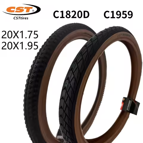20 inch Bicycle tires 406 20X1.75 20X1.95 Brown Skin edge retro Folding Bike Tyre C1820D C1959