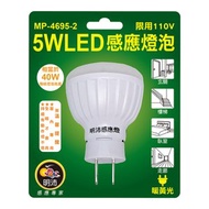 5W LED感應燈泡 插頭-暖黃光