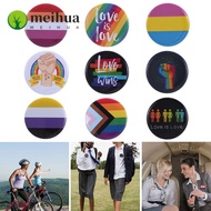 MEIHUAA Rainbow Brooch Tinplate Pins Jewelry Accessories Lapel Gay Badge