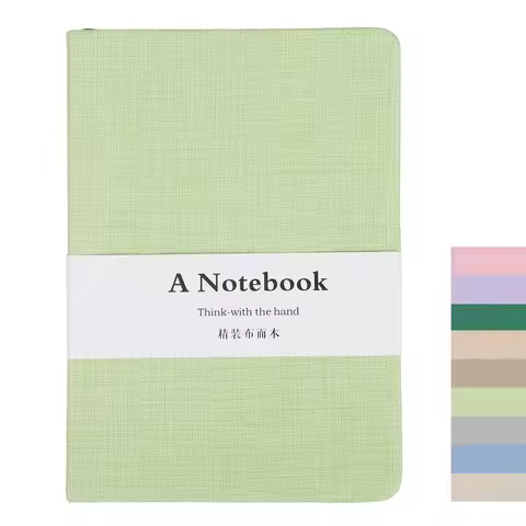 A6 B6 Linen Journal 256 Pages Lined Blank Hardcover Pocket Notebook 100 GSM Thick Paper Travel Writi