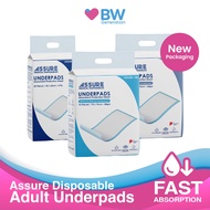 ASSURE -  Disposable Adult Underpads (3 sizes) - by BW Generation