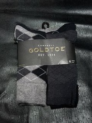 Goldtoe 紳士襪 中筒襪 男襪 整組6雙