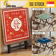80cm Foldable Mahjong Table Green Mahjong Set with Table