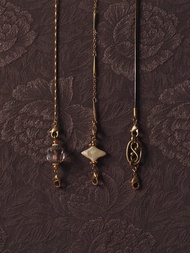 復古變化扣飾 多用途眼鏡鍊/口罩鍊/項鍊/手鍊 －C款細銅鏈條