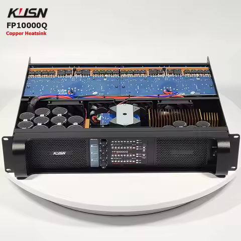 FP10000Q 4x1350W Copper Heatsink Digital Amplifier PFC DSP 4 Channel 2 Ohm Stable High Power Amplifi