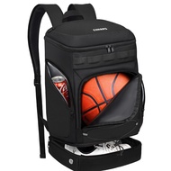 Basketball Backpack Basketball Bag Large Sports Bag with Separate Ball holder & Shoes compartment, B