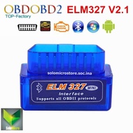 ELM327 Mini OBD OBD2 Bluetooth Wireless Car Scanner V1.5 V2.1 Alat