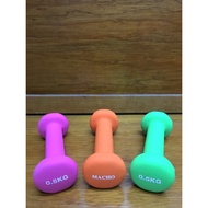 MACHO Neoprene Barbell 0.5 Kg Dumbbell Barbell Dumble