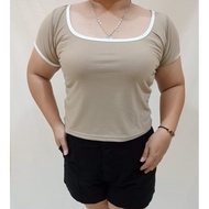 U NECK TESTA JUMBO CropTop T-Shirt