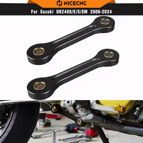 NICECNC For Suzuki DRZ400SM 2000-2024 Lowering Links Kit DRZ400S DRZ400E DRZ400 E S SM 00-24 Kawasak