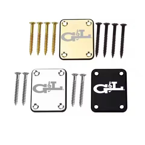 G&L Electric Guitar Neck Plate Gold/Silver/Black