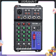 A3 Car Audio Mixer 2Hz - 76Khz DJ Sound Mixing Table Sound Card 4-Band Equalizer Professional Car Re