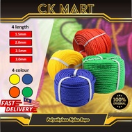 Polyethylene Nylon Rope 1.0mm, 1.5mm, 2mm, 2.5mm, 3mm All Colour PE Monofilament Rope | Tali PP PE P