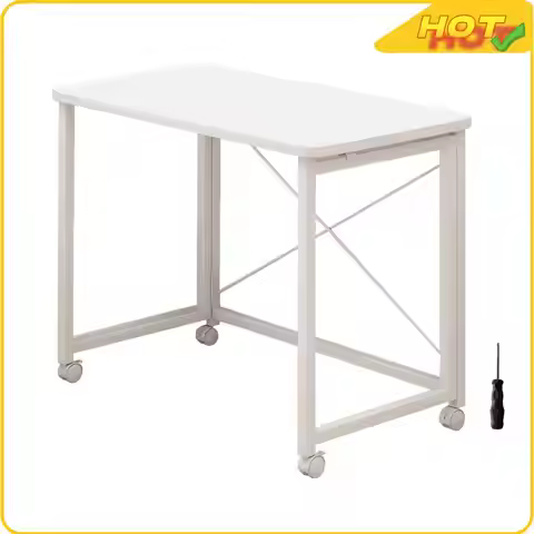 60x40 Small Pulley Table Space Saving Movable Rectangular Table Wear Resist Simple Dining Table for 