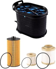 GETOPAUTO FA1778 FD4616 FL2016 6.0L Powerstroke Filter Kit Compatible with 2003-2007 Ford F250 F350 