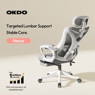 OKDO NEXUS Office Ergonomic Chair Kerusi Pejabat Gaming Chair With Adjustable Lumbar Support & 3 Wty