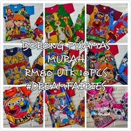 👕PYJAMAS BORONG MURAH, PYJAMAS COTTON BORONG, BAJU TIDUR BUDAK