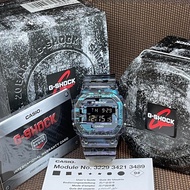 Casio G-Shock DW-5600NN-1D Digital Glitch Blazing Design Translucent Men's Watch