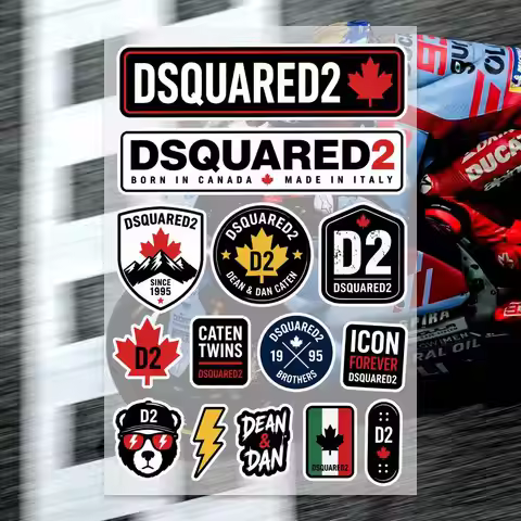 D-Dsquared2 Japanese Motorcycle Sticker Suitable for Motorcycle Body Reflective Car Sticker Helmet D