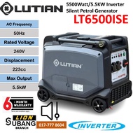 LUTIAN LT6500ISE 5500Watt/5.5KW Inverter Silent Petrol Generator with Battery Start - 6 Months Warra