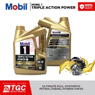 Mobil 1 0W-40 TRIPLE ACTION Ultimate Full Synthetic Engine Oil AP-SN 4 LITERS - 1PC